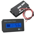 thumbnail image 1 of Battery Capacity Indicator Durable With Flashing Alarm Battery Capacity Display, Single Button 8-100V For -acid Battery For Lithium Battery, 1 of 8