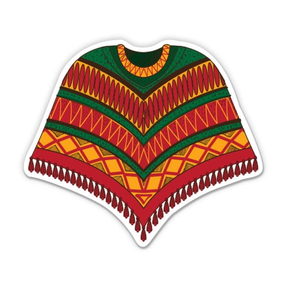 Poncho - 3" Vinyl Sticker - For Car Laptop Water Bottle Phone - Waterproof Decal