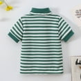 thumbnail image 7 of WOYY Little Boys Casual Striped Polo Shirt Short Sleeve Versatile T-Shirt, Sizes 1-8, 7 of 7