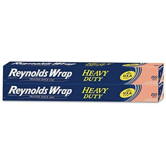 Reynolds Wrap Heavy Duty Aluminum Foil, 2, 150 sq. ft. Rolls by Reynolds