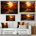 thumbnail image 4 of Designart "Tribal Eternity African II" African Tribal Floater Framed Wall Art Living Room, 4 of 7