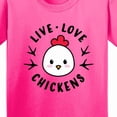 thumbnail image 4 of Inktastic Live Love Chickens Youth T-Shirt, 4 of 5