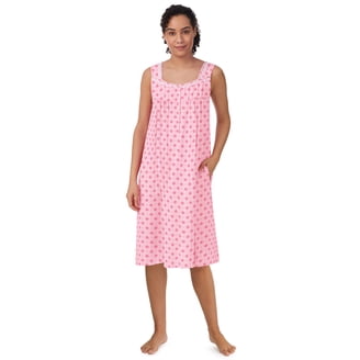 INSPIRE CHIC Women's Nightgown Sleep Dress Short Sleeve Button Down Solid  Crewneck Night Dress S Navy - Walmart.com