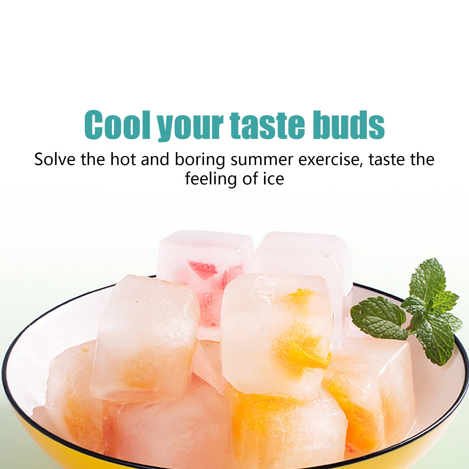 Seyotauo Ice Tray, Flexible BPA-Free Silicone Mold, Reusable Ice Block Maker with Easy Release, Odorless Container for Freezer, Fridge, Kitchen, Cocktail and Party Use