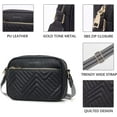 thumbnail image 5 of Quilted Crossbody Bags for Women Vegan Leather Purses Small Shoulder Handbags with Wide Strap, 5 of 8