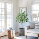 thumbnail image 4 of |19016|bring nature indoors con our 4ft artificial eucalyptus tree - realistic silk leaves, ideal para para home, oficina, sala de estar, dormitorio & porch decor|, 4 of 7
