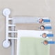 thumbnail image 5 of Toallero giratorio con ventosa, sin perforaciones, estante de baño creativo Simple, barra de toalla para secado de inodoro, 5 of 5