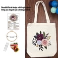 thumbnail image 4 of Kit Canvas Bag Embroidery Kit with Pattern Embroidery Hoops Color Threads Arts DIY Crafts Kits for Beginners, 4 of 7