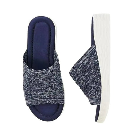 

SUODUI Women s Slippers Fashion Women s Casual Shoes Breathable Outdoor Leisure Sandals Slippers Blue 8