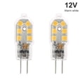 thumbnail image 2 of Injueey 2 uds bombilla LED 3W 5W G4 bombilla AC 220V DC 12V lámpara LED SMD2835 lámpara de araña iluminación reemplazar lámparas halógenas Iluminación novedosa AC/DC12V blanco cálido Injueey HA002020-01, 2 of 6