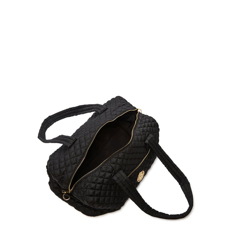 Nanette Lepore Women's Washable Nylon Duffle Bag Black 