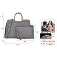 thumbnail image 7 of Dasein Women Handbag Top Handle Shoulder Bag Tote Satchel Purse Work Bag with Matching Wallet, 7 of 7