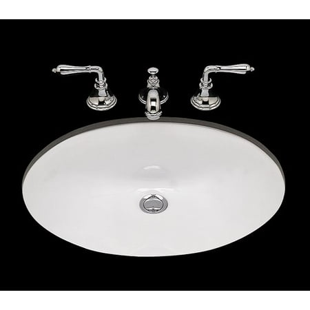 Bates Bates Doreen Ceramic Oval Undermount Bathroom Sink With Overflow