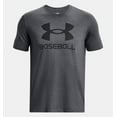 thumbnail image 3 of Under Armour Men's UA Baseball Icon Logo Short Sleeve T-Shirt 1379563-012 Pitch Gray Medium Heather/Black, 3 of 3