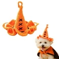 thumbnail image 2 of Halloween Pet Witch Hat for Dogs and Cats Cute Knit Cap Fashion Accessory Indoor Outdoor Wear Small Puppy Cat Dog Apparel, 2 of 4