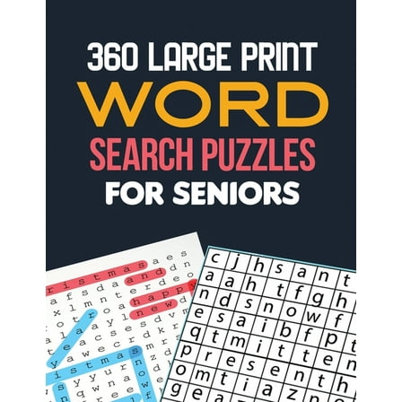 360 Large Print Word Search Puzzles for Seniors: Word Search Brain Workouts, Word Searches to Challenge Your Brain, Brian Game Book for Seniors in This Christmas Gift Idea., (Paperback)