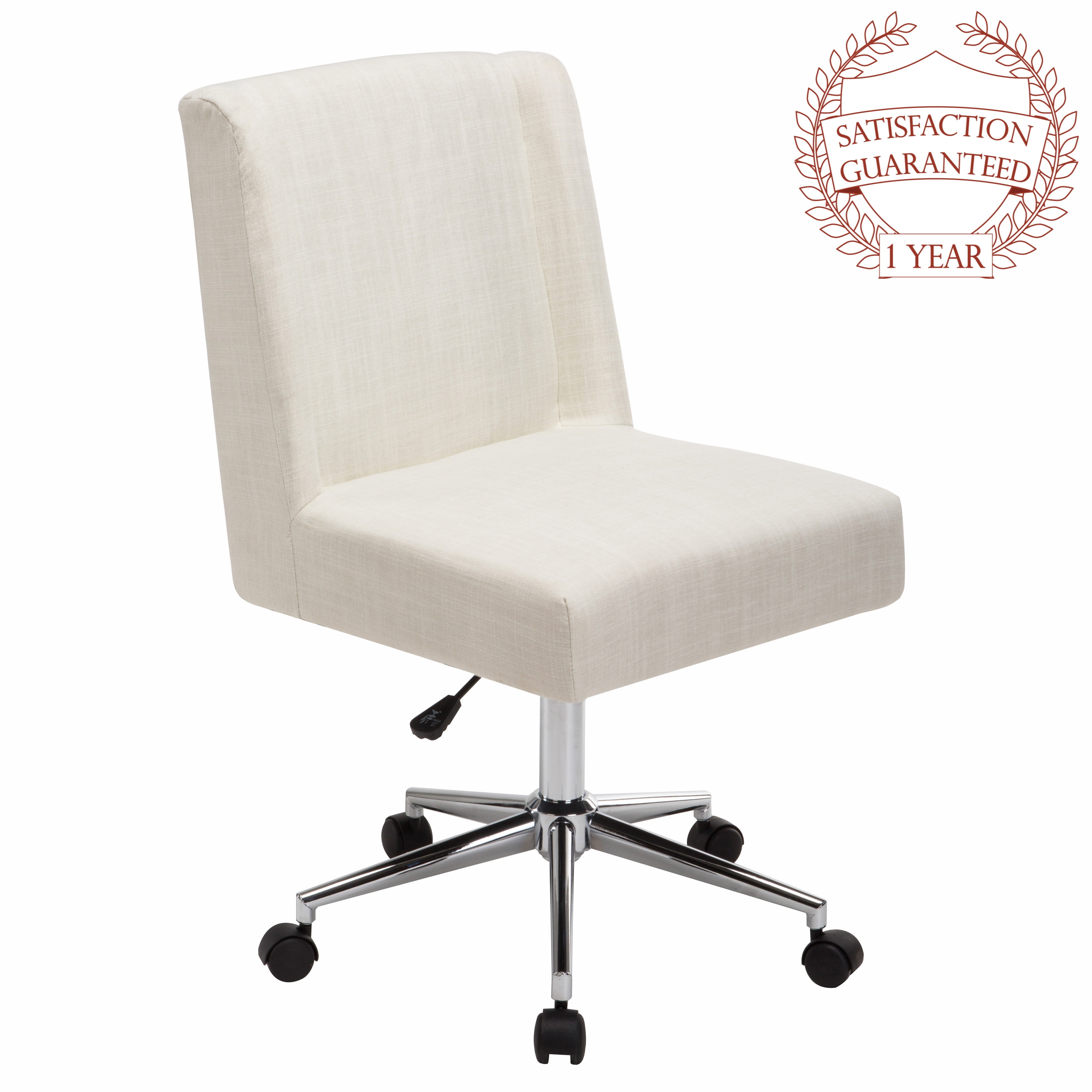 Porthos Home Office Chair The Designer Chairs With Wheels Colors Grey Cream And Blue 34 38 X 20 24 Inch