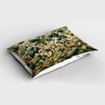 thumbnail image 2 of Ambesonne Leaf Print Pillow Sham, Swirling Branches Ivy, 26" X 20", Pale Brown Hunter Green, 2 of 2