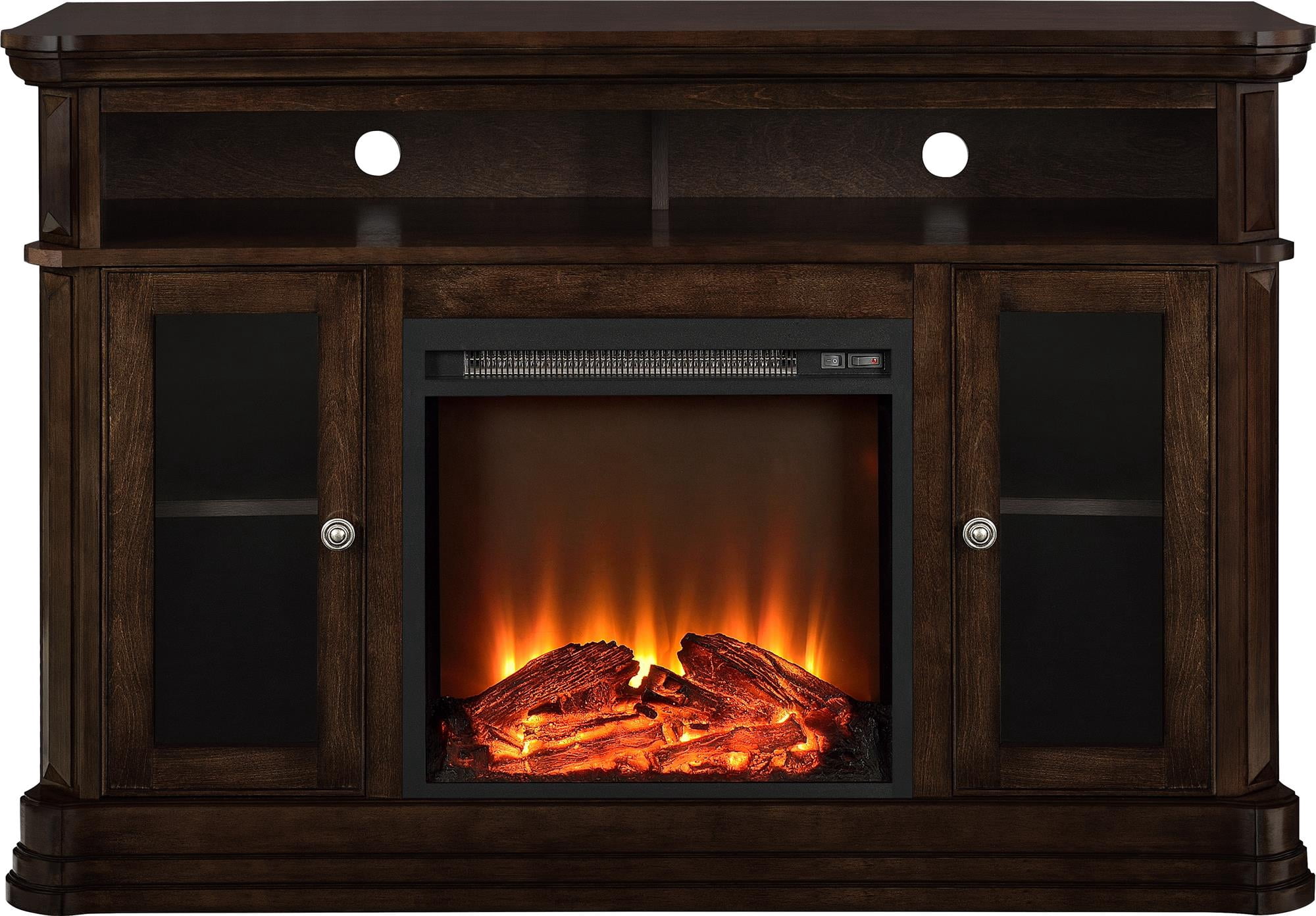 Brooklyn Fireplace TV Console for TVs up to 50″, Espresso Sansujyuku sansujyuku.com