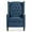 Blue, variant on Wing-back Recliner Chair with Adjustable Backrest, Single Sofa Chair with Sturdy Wood Legs, Upholstered Club Armchair with Retractable Footrest for Bedroom, Living Room, Weight Capacity 220 LBS