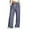 Navy, variant on SwiftWear Wide Leg Sweatpants Women Solid Color Drawstring Elastic Waisted Loose Fit Pants Trousers S