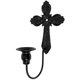 thumbnail image 1 of 1 juego de candelabro de pared de hierro, candelabro de pilar, candelabro con forma de cruz, 1 of 7