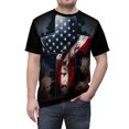 thumbnail image 5 of U.S.A Patriotic Cross T-Shirt, 5 of 7