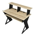 thumbnail image 3 of Bowery Hill Contemporary Rectangular Top Music Desk in Natural & Black Finish, 3 of 6