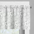 thumbnail image 5 of Ambesonne Tattoo Valance & Curtain, Moons Circles Sticks Drawing, 55"x24", Black White, 5 of 6