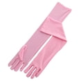thumbnail image 1 of facefd 2 Pcs 45cm Multicolores Gants Longs pour Femmes Robe de Dîner Mitaines Chaudes pour Dames Conduite Automne Festival Fête Rose, 1 of 8
