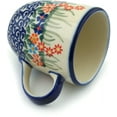 thumbnail image 2 of Polish Pottery 10 oz Mug (Blissful Daisy Theme) Hand Painted in Boleslawiec, Poland + Certificate of Authenticity, 2 of 6