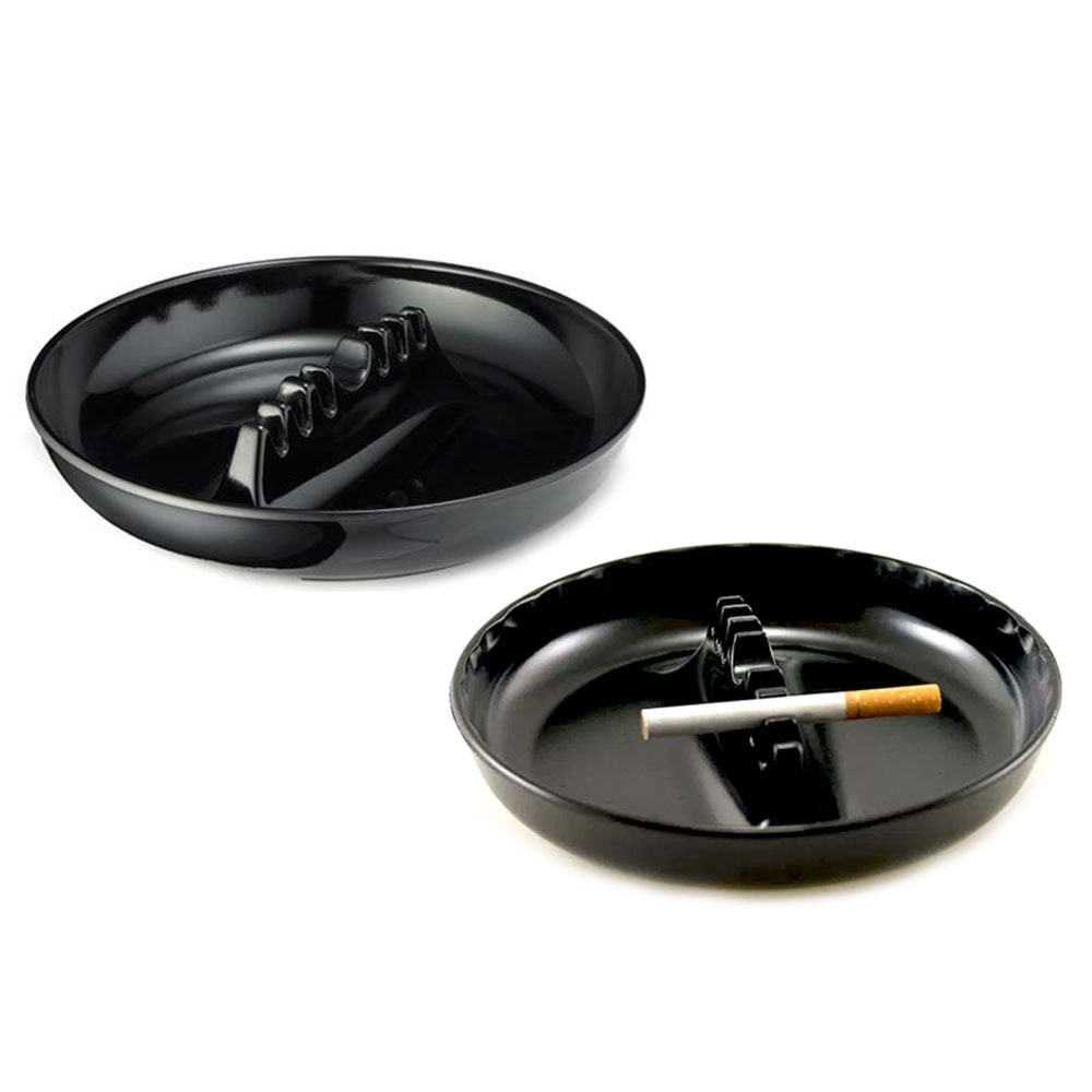 Hoobar Ceramic Ashtray with Lid Round Cigar Ashtray for Home & Office Ash Holder for Smokers