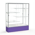 thumbnail image 3 of Waddell 375MB-SN-NY Spirit 60 x 72 x 16 in. Navy Base Floor Display Case with 5 ft. Length&#44; Mirror Back - Satin, 3 of 7