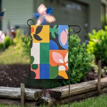 Yayeee Garden Flag 12" x 18" Double Sided Outdoor Yard Lawn Holiday Decorations, Abstract Plants