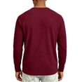 thumbnail image 4 of Evdexr Mens Shirts 2026 Crew Neck Long Sleeve Tees Fall Casual Running Solid Lightweight Tops Oversized Loose Fit Breathable Workout Shirt L, 4 of 4