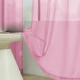 thumbnail image 4 of Semi Sheer Window Curtains for Living Room Bedroom - Soft Voile Drapes with Rod Pocket Design - Elegant Solid Color, 4 of 8