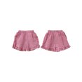 thumbnail image 2 of Gupgi 1-4 Years Toddler Girl Plaid Shorts Summer Cute Ruffle Shorts, 2 of 9