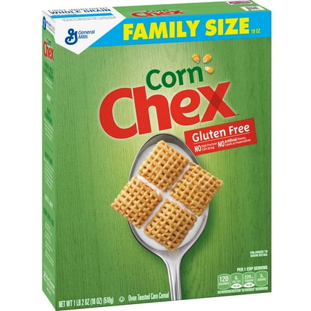 Cereal Dish - Corn Chex Cereal, Gluten-Free Breakfast Cereal, 18 oz Box