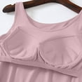 thumbnail image 5 of Built in Bra Tank Tops for Women Summer Casual Scoop Neck Spaghetti Straps Camisole Plus Size Athletic Workout Tops Pink L, 5 of 7