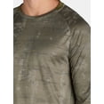 thumbnail image 3 of Athletic Works Men's Jacquard Active Tee with Long Sleeves, Sizes S-3XL, 3 of 5