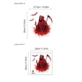 thumbnail image 2 of Adhesivos de pared para Halloween, Grim Reaper, calavera roja con capucha, 2 of 2