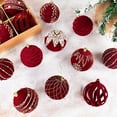Luma 8CM Red Christmas Ball Ornaments 2025 Xmas Tree Hanging Pendant