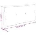 thumbnail image 4 of vidaXL Coussin de Palette Gris 80x40x12 cm Tissu, 4 of 5