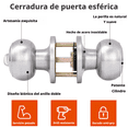 thumbnail image 2 of Este producto es ideal para ser utilizado como una cerradura de la puerta delantera, una cerradura de la puerta trasera o una cerradura de la puerta del dormitorio, 2 of 5