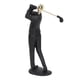 thumbnail image 5 of Figura de golfista negra mate, postura elegante, base antideslizante, perfecta para estanterías, escritorios y armarios, 5 of 8
