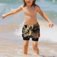 thumbnail image 7 of Cauagu Gothic Eastern Floral Skull Print Swim Trunks for Men,Youth Boys Swim Shorts Compression Liner Beach Shorts Boys' Swimming Shorts 7-20 Years Bathing Suit-Small, 7 of 7