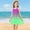 Purple, variant on Swuxness Girl's Casual Sleeveless Sling Dress, Kids Dresses, Kids Girl Crew Neck Solid Color Comfortable Soft Lightweight Glitter Spaghetti Strap Tank Dress Pink, 9-10 Years