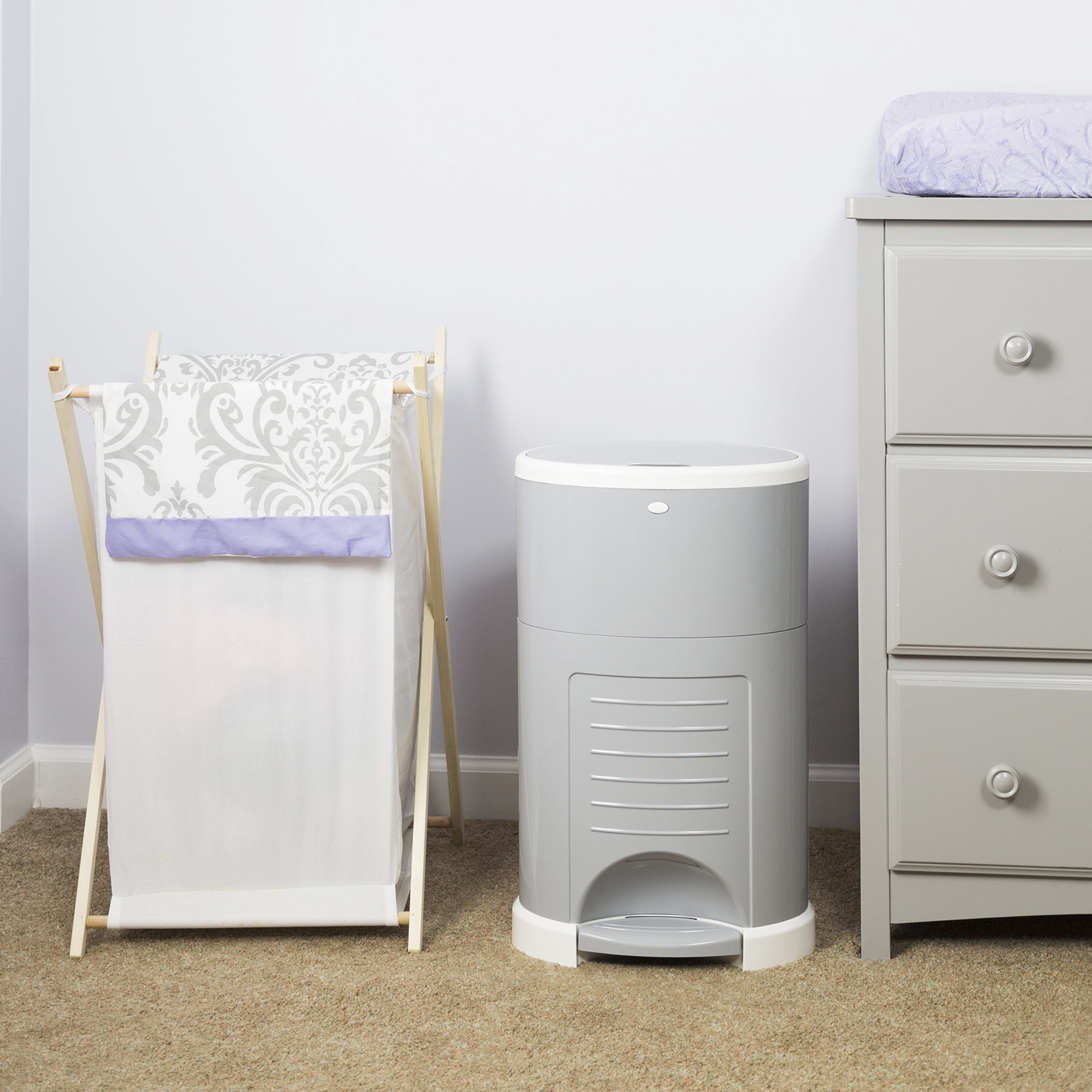 Dekor Classic Hands-Free Diaper Pail | Gray