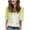 Yellow, variant on MORESEC Women Plus Size Tie Dye T-Shirts V Neck Short Sleeve Casual Basic Tees Summer Fashion Tops Cute Vacation Clothes, Green XL