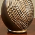 thumbnail image 5 of Textured Swirl Golden Bronze Decorative Modern Table Vases Set of 2, 5 of 5
